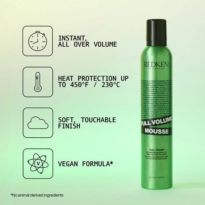 Redken's Full Volume Mousse – view 2 | UKIYO Salon Wanaka