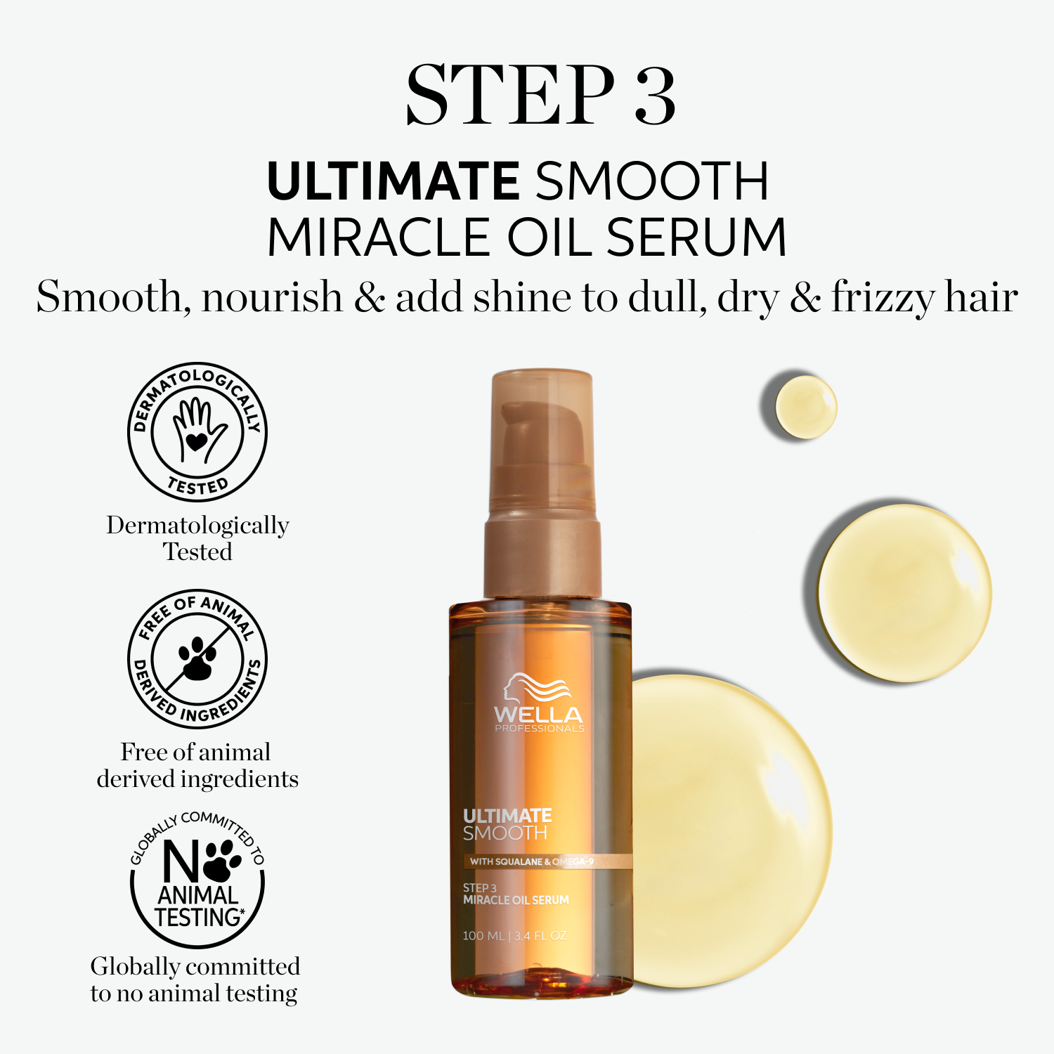 Wella Ultimate Smooth Miracle Oil Serum 30ml | UKIYO Salon Wanaka