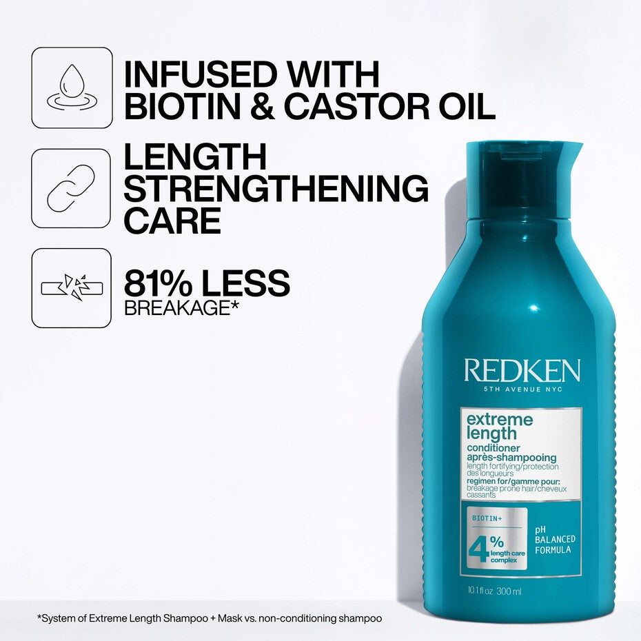 Redken Extreme Length Conditioner 300ml – view 2 | UKIYO Salon Wanaka